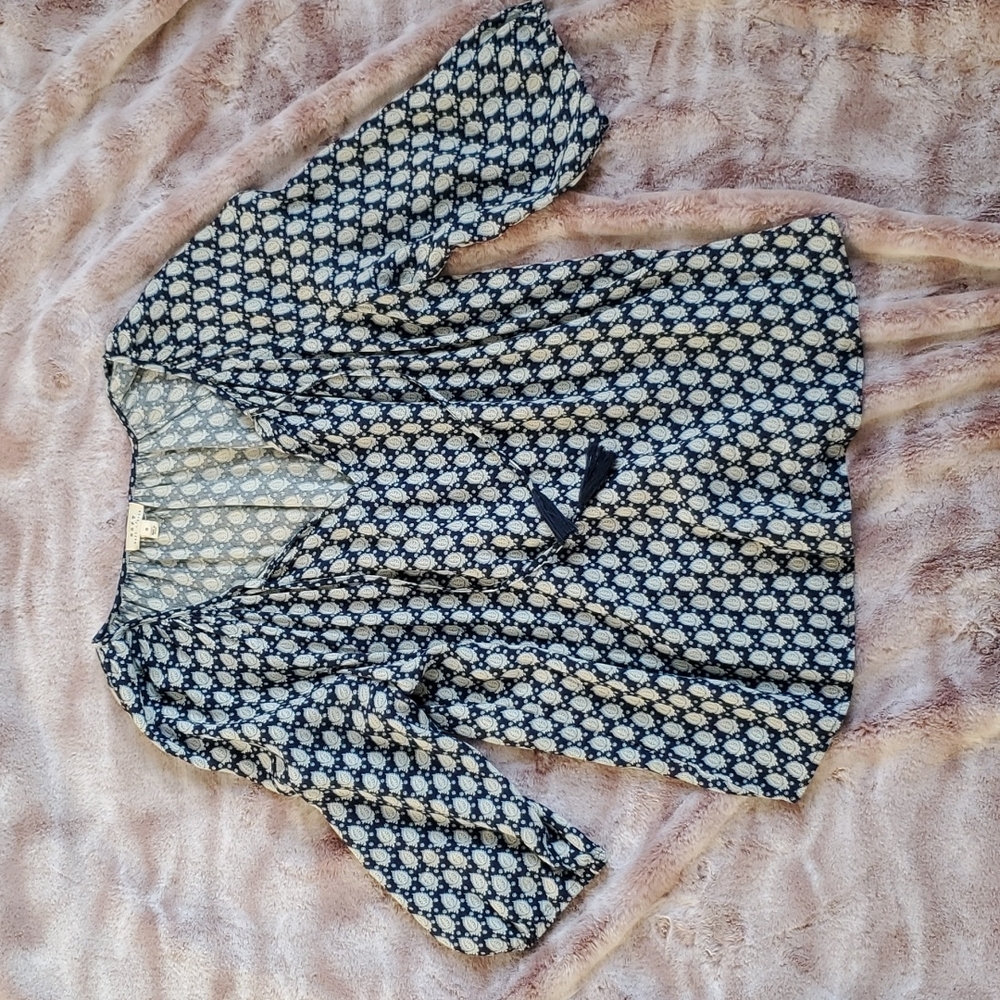 Soft Joie Flowy 3/4 Sleeve V Neck Top